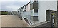 Terraced buildings on Porthmeor Beach