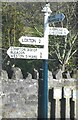 Direction Sign - Signpost on Old Coach Road, Cross