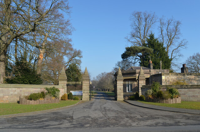 The entrance to Nidd Hall, Ripley Road... © habiloid :: Geograph ...