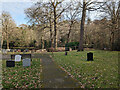 Haywards Heath Cemetery - path, southern corner