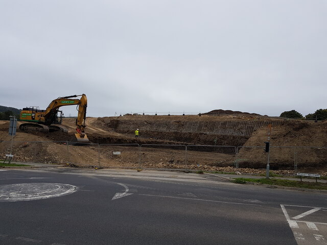 Early construction of new housing estate off Ashbrow Road