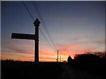 ST4349 : Crickham sunset by Neil Owen