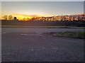 Sunset over Bedford Road, Sharnbrook