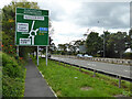 Westbound A30 approaching Clockhouse Roundabout