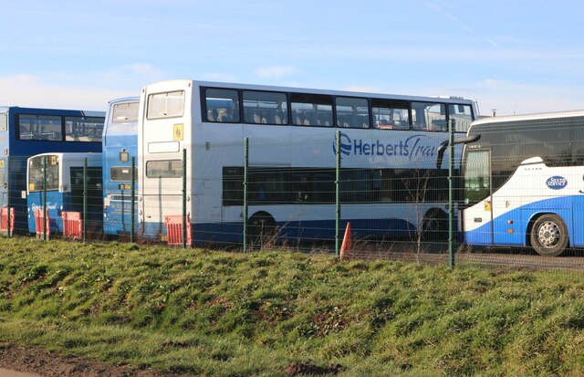 Buses At Herberts Travel Blunham © David Howard Geograph Britain And Ireland 9436