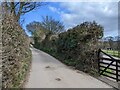 Private road, public footpath, heading east