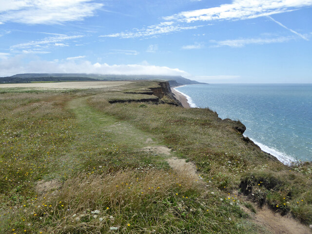 Coastal path SW30 heading east © Robin Webster :: Geograph Britain and ...