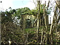 WW2 hexagonal pillbox with a y-shaped anti ricochet wall