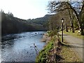 River Tay in front of Dunkeld House Hotel