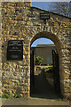 Gateway to Catholic church, Charlbury