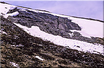 NJ0103 : Avalanche debris below rock slabs by Trevor Littlewood