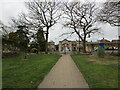 Exit from Abbey grounds. Leicester