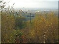 Mellor Cross through Autumnal trees