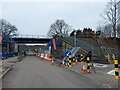 Railway bridge over Red Doles Lane, ongoing construction