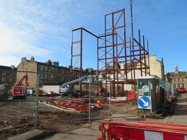 Construction In Morningside © M J Richardson Cc-by-sa/2.0 :: Geograph ...