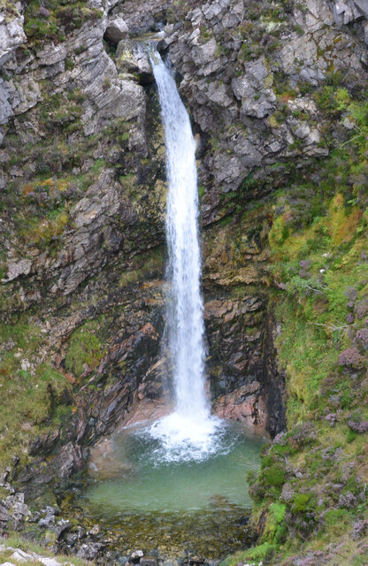 Waterfall leading into River Dionard