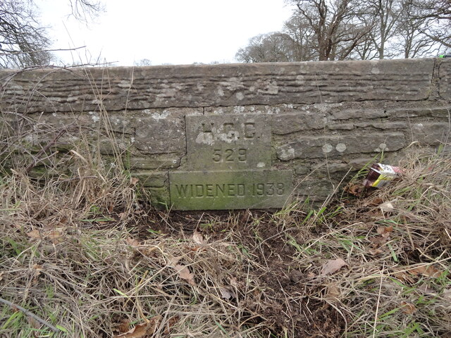 Old Bridge Marker on the A417