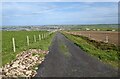 The lane heading towards Kirkwall