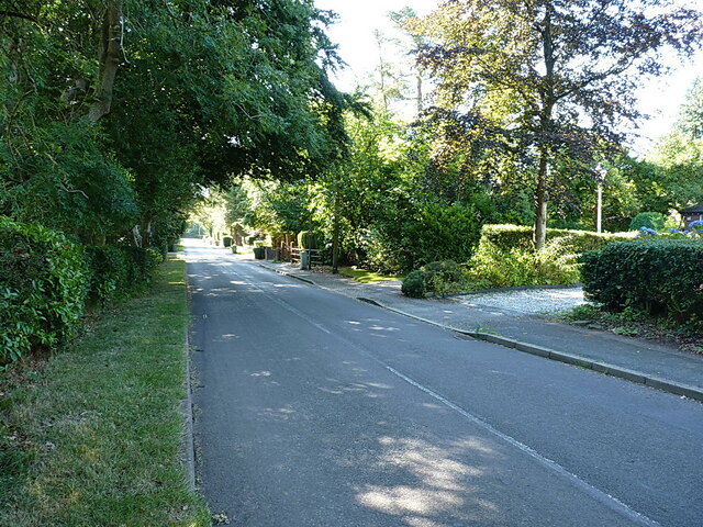 Looking down Monument Lane towards Lickey