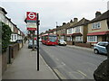 TQ3366 : Bus stop on Davidson Road, Croydon by Malc McDonald
