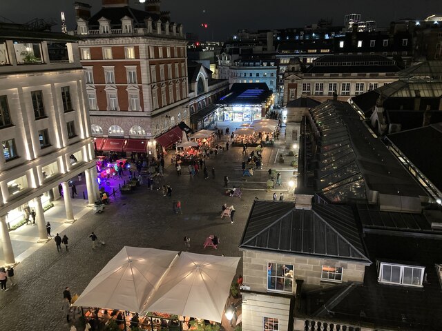 Covent Garden in the evening.