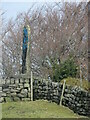 SD9223 : Standing stone at Stones Lane, Todmorden by Catherine Chatham