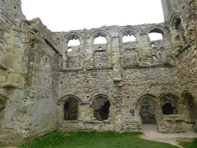 Portchester Castle ruins
