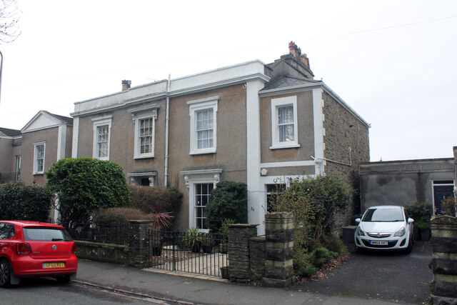 22 and Westbourne House 24 Wellington Terrace (nearest), Clevedon