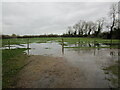 Flooded grass field off Betty Henser