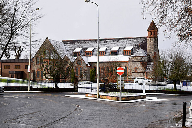 A dusting of snow on First Omagh Presbyterian Church