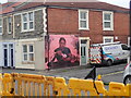 Mural on a house at the junction of North Road and Ashton Gate Terrace