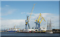 J3676 : Ships and cranes, Belfast by Rossographer