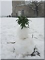ST5673 : Mini snowman by the Observatory by Neil Owen