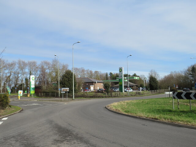 Service station at Pevensey roundabout