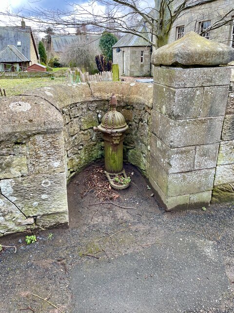 Cast iron village water pillar