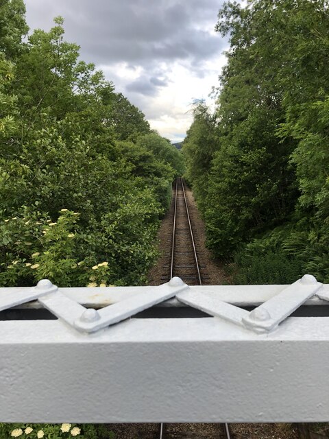 Railway track below Bridge WCK/017, Kinlea Wood