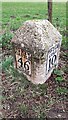 Milestone (Newcastle 46, Carlisle 10) on north side A6071 east of Brampton