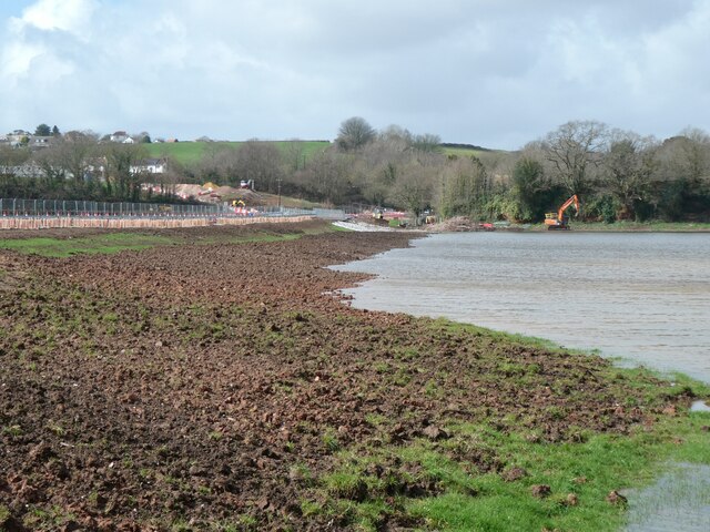 Flooded field north of South Farm Road, near Budleigh Salterton