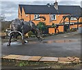 Bull statue, Belmont Hill, Caerleon