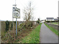 Old railway sign on the Swiss Valley Cycle Trail