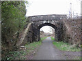 Lon y Dderwen bridge over the Swiss Valley Cycle Trail in Felinfoel