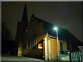 Sandhurst Methodist Church at night