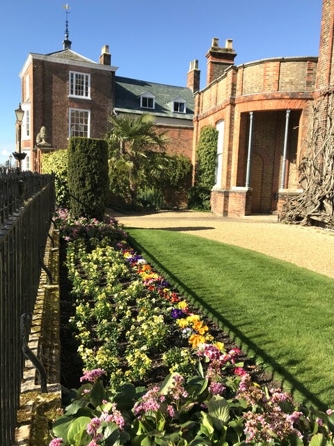 The front garden of Peckover House in Wisbech