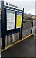 SO8005 : Information board on platform 1, Stonehouse station by Jaggery