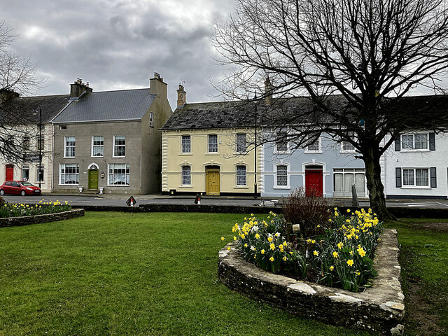 Buildings Along The Diamond Raphoe © Kenneth Allen Cc By Sa20