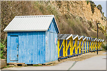SZ5983 : Beach huts by Ian Capper