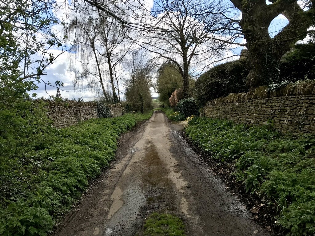 Single Track Lane At Church Enstone © David Dixon Cc By Sa20 Geograph Britain And Ireland 7430