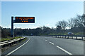 TM2141 : A14 eastbound, 8 miles to junction 62 by Robin Webster