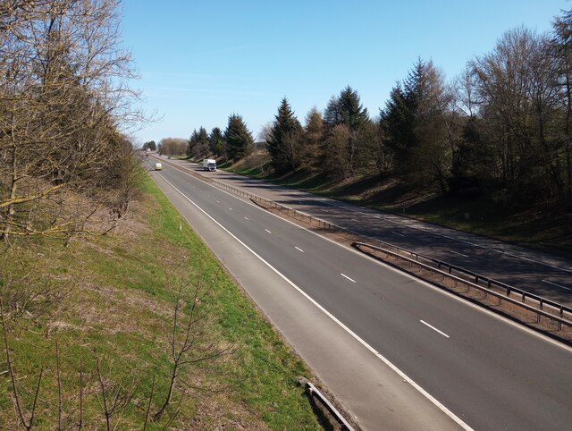 Gradual Slope On M9 © Jim Smillie Cc-by-sa/2.0 :: Geograph Britain And ...