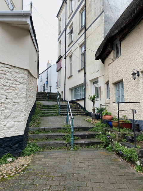 Steps up from Beach Street, Dawlish © Robin Stott cc-by-sa/2.0 ...